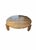 Sculptural Teak Wood Round Table, Expressive Natural Grain, Modern Organic For Sale - Image 4 of 9