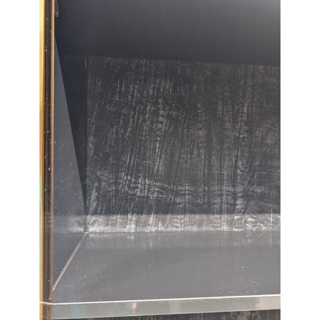 Vintage Burl Wood Display Cabinet, 1980s For Sale - Image 12 of 14