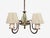Wood 1950s Nordiska Kompaniet, Chandelier, Green Lacquered Wood, Brass For Sale - Image 7 of 13