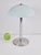 Vintage mushroom table lamp sandblasted glass stainless steel chrome '60 mid century modern design Made of steel and...