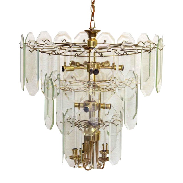 Mid Century Tiered Wedding Cake Chandelier | Chairish