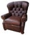 2000 - 2009 Vintage Ethan Allen Cromwell Tufted Genuine Leather Recliner For Sale - Image 5 of 12