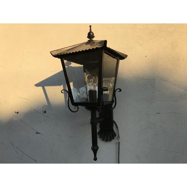 Exterior Lamp Metal and Copper Hand with Mirror, 1970s For Sale - Image 18 of 18