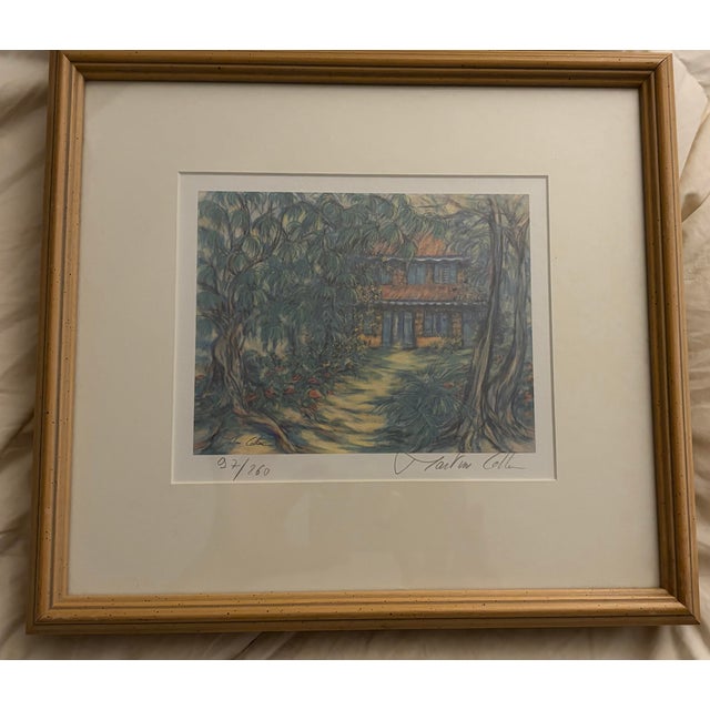 Tropical Landscapes Limited Edition Prints by French Artist Martine Cotten. This ready-to-hang gallery wall is a set of 3...
