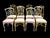White MCM Faux Bamboo Cast Aluminum Chair Set 4 For Sale - Image 8 of 9