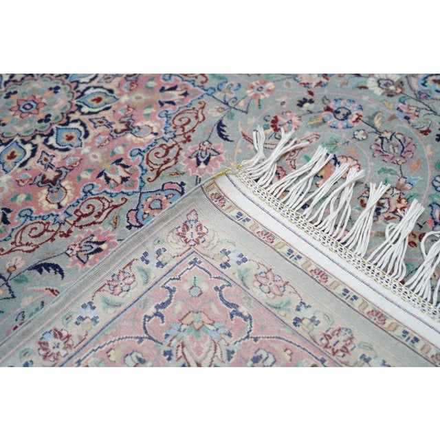 Blue Vintage Isfahan Rug 3'4'' X 5'2'' For Sale - Image 8 of 10