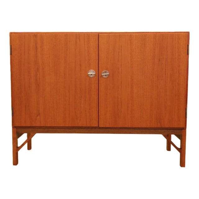 Vintage China Cabinet in Teak by Børge Mogensen for C.M. Madsen, 1950s For Sale