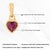 Victorian Heart-Cut Natural Ruby Bezel Set Solitaire Pendant in 14k Gold For Sale - Image 12 of 15