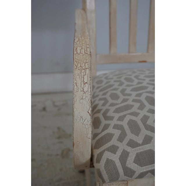 Set of 6 Drexel Gustavian Paint Decorated Dining Room Chairs For Sale - Image 12 of 18