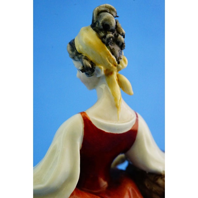 20th Century Porcelain Figurine by Giuseppe Cappè in the style of Capodimonte, Italy For Sale - Image 17 of 18