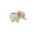Asian 2 Pieces Ceramic White Cute Elephant Open Top Planter Art Figure For Sale - Image 3 of 6