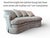 Custom ordered Sherrill one-armed (Left Arm Facing) sofa/chaise with single loose cushion and 4 accent pillows, purchased...