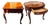 Exquisite Vintage Hekman Furniture Accent Tables With Rich Burled Wood, Elegant French Cabriole Legs & Scalloped Edges For Sale