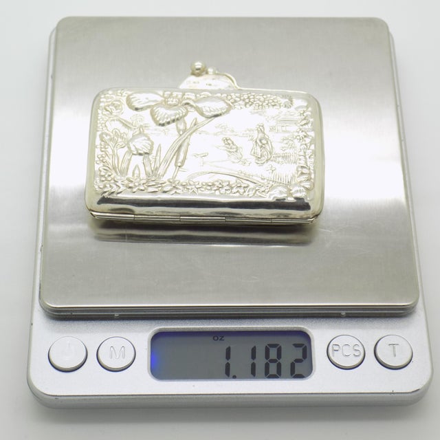 Vintage Italian Handmade Genuine Sterling Silver 925 Pill Snuff Trinket Box, 1970s For Sale - Image 12 of 14