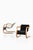 Pair of easy chairs in molded and laminated masurian birch and birch by alvar aalto, 1940's additional information:...