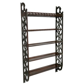 George III Mahogany Hanging Shelf For Sale