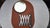 Extendable mirror for dressing table, bathroom, art deco, dimensions: height 36 cm, width 61 cm, diameter of the mirror 17...