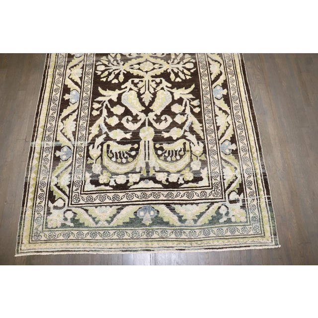 Persian Persian Malayer Chartreuse Intermediate Rug For Sale - Image 3 of 8