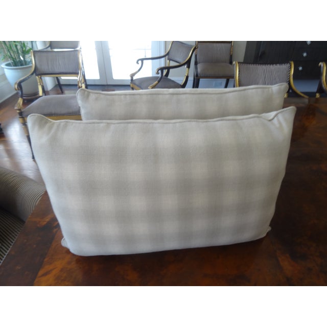 Traditional Custom Made Pillows in Ralph Lauren Wool Blend Fabric - Set of 4 For Sale - Image 3 of 6