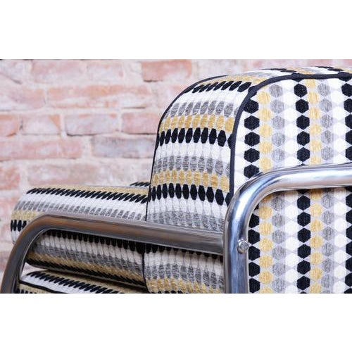 Bauhaus Sofa in Chrome-Plated Steel by Robert Slezák, Czech, 1930s For Sale - Image 13 of 18