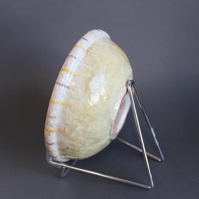 Vintage Italian Decorative Ceramic Bowl by Guido Gambone, 1950s For Sale - Image 4 of 15