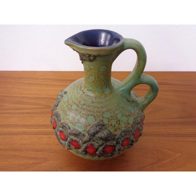 Model 1303 Lava Ceramic Double Handled Vase from Marei, 1970s For Sale - Image 10 of 17