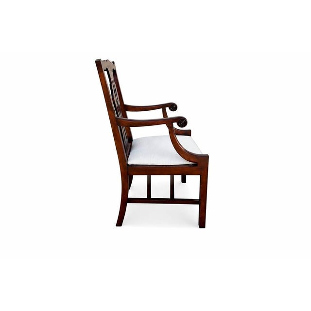Set of 10 Antique c.1960s Mahogany Fine Carved Chippendale Style Chairs For Sale - Image 4 of 8