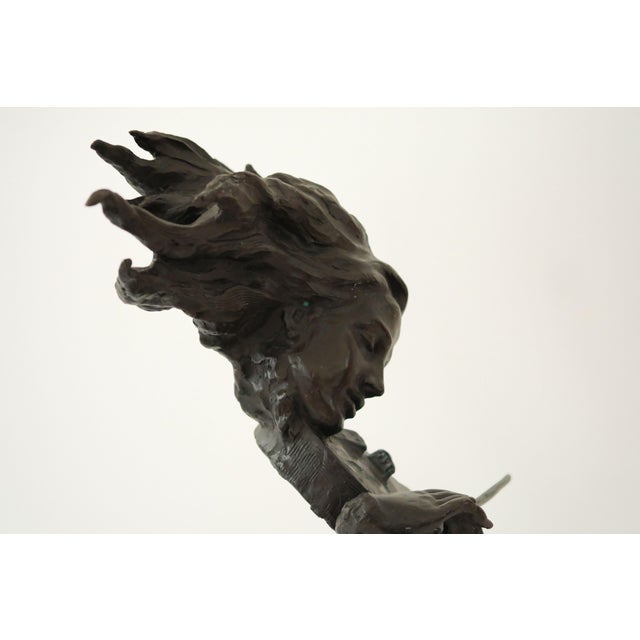 Salvador Dali, Black Violinist Sculpture, 1970s, Bronze For Sale - Image 10 of 14