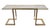 A Modernist console table by Alfredo Freda for Cittone Oggi. Patinated brass frame and travertine top.