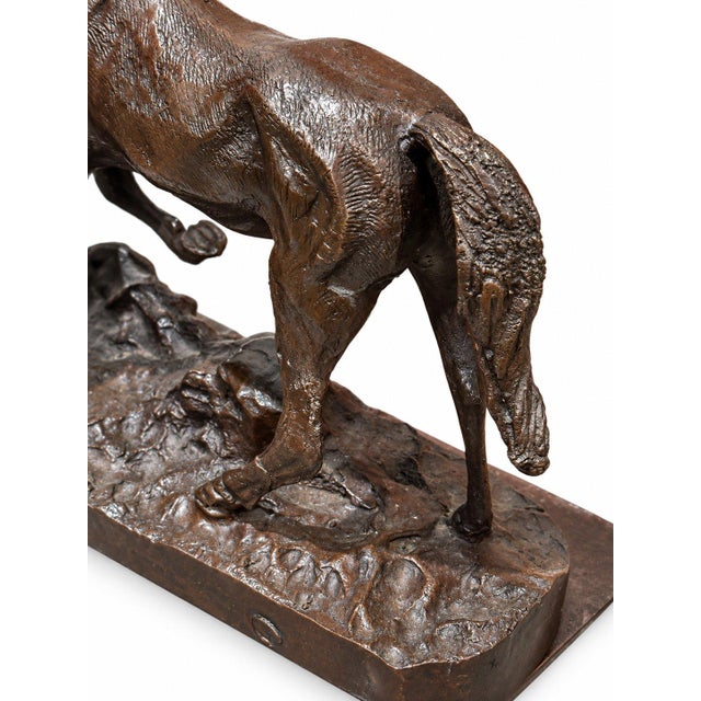 Traditional Vintage Lamp Breyer Horse and Foal Figurine Equestrian Table Lamp Bronze For Sale - Image 3 of 7