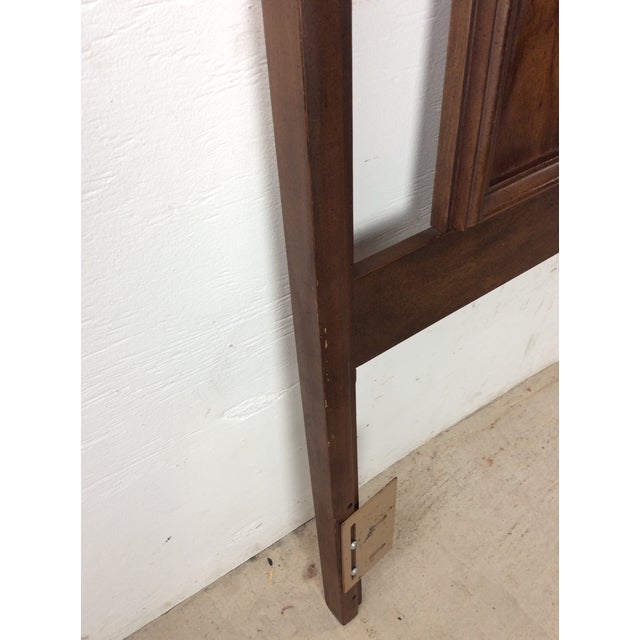 Mid Century Modern King Headboard With Beveled Square Design For Sale - Image 16 of 17