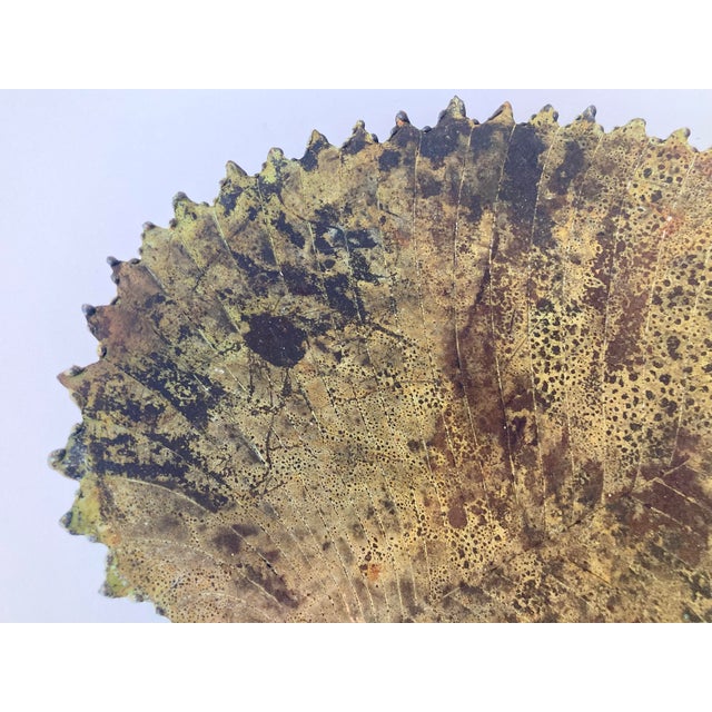 1960s Bronze Leaf Centerpiece Sculpture #5 For Sale - Image 5 of 12