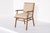 Mid Century Wood & Upholstered Arm Chair by Robsjohn-Gibbings for Widdicomb For Sale In Detroit - Image 6 of 11
