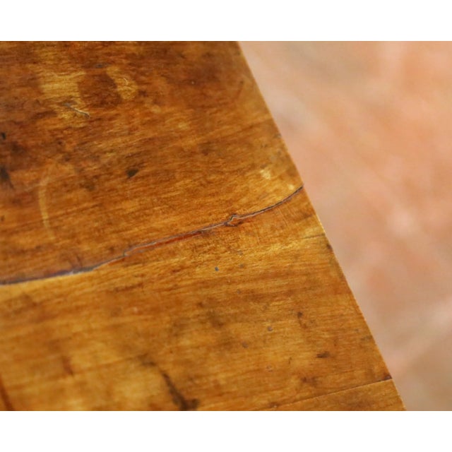 19th Century French Louis Philippe Wild Cherry Side Table or Writing Desk For Sale - Image 9 of 9