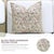 Fabdivine Jarul Block Print Pillow Cover 14x36 Inch Linen Blend Handmade Accent Cushion For Sale - Image 9 of 9