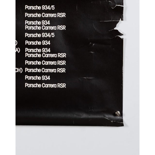 Paper Porsche World Champions Poster by Advertising Agency Strenger, 1976 For Sale - Image 7 of 9