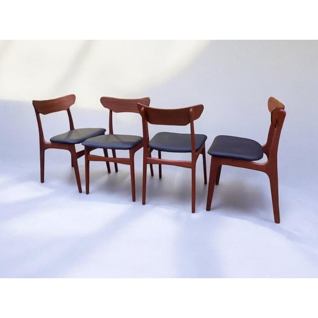 Mid-Century Dining Chairs by Schienning & Elgaard for Randers Mobelfabrik, 1960s, Set of 4 For Sale - Image 11 of 18