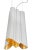 Soft folds of white matte ceramic make a bold statement. The interior of the fixture is covered with gold leaf, which...