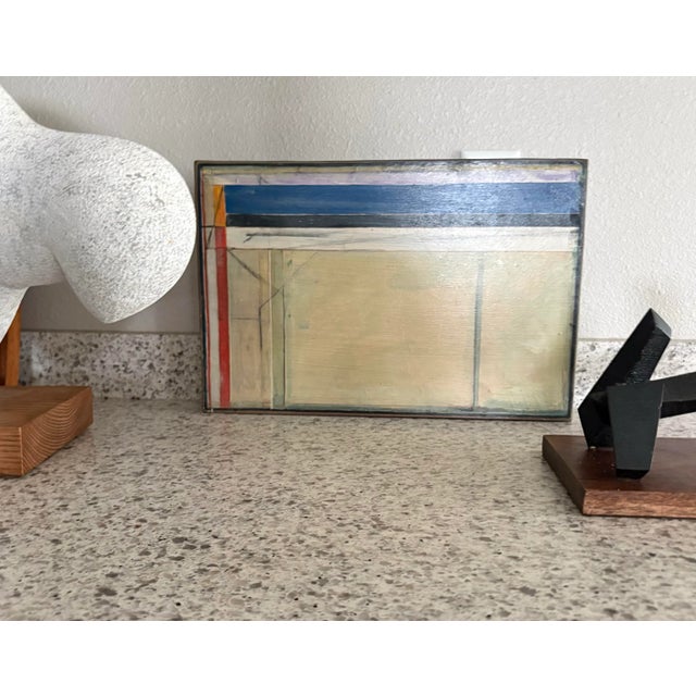 Acrylic on board In the manner of well known and listed artist Richard Diebenkorn. Unsigned, but a handsome addition to...