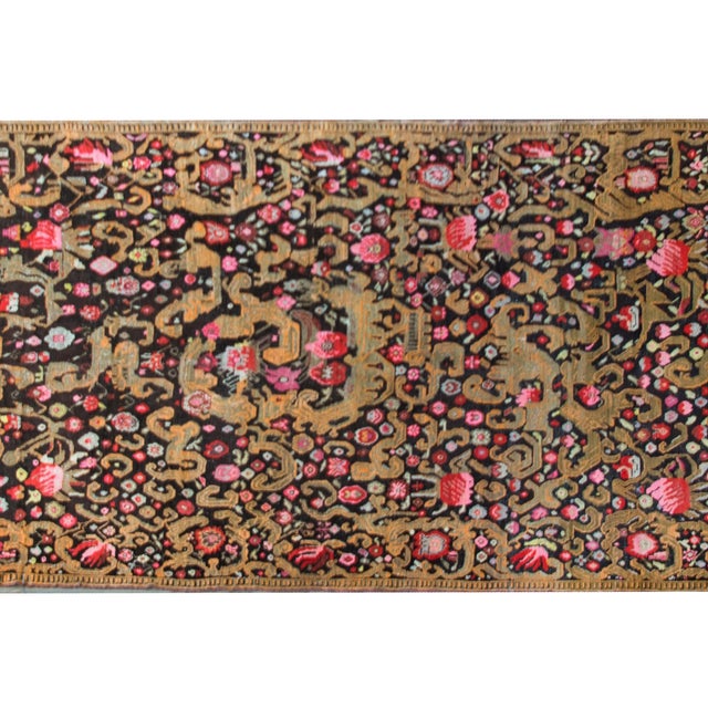 Black Rare Early 20th Century Kareback Rug For Sale - Image 8 of 17
