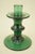 MEASUREMENTS: Height: 18 cm; Diameter: 13 cm; Weight: 0.871 kg Delicate Murano blown glass candlestick, entirely...