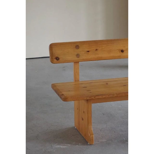 Mid-Century Swedish Pine Bench by Carl Malmsten for Karl Andersson & Söner, 1960s For Sale - Image 12 of 17