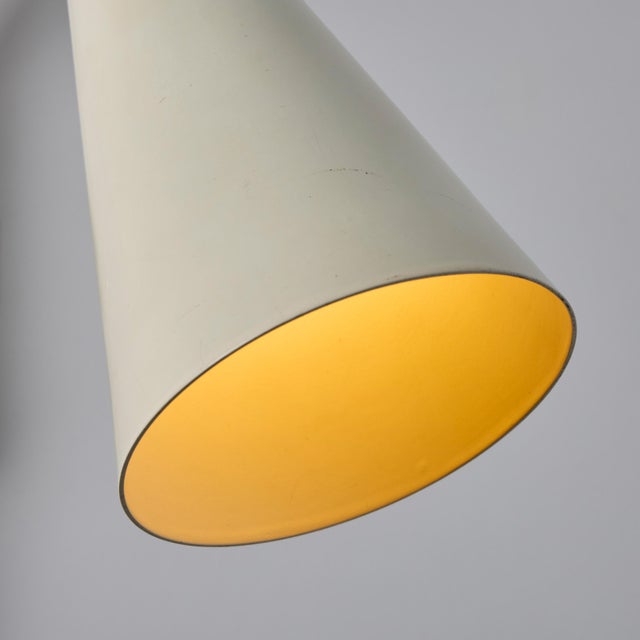 1960s Plug-in White Conical Brass & Metal Wall Lamps Attributed to Hans Agne Jakobsson - a Pair For Sale - Image 11 of 17