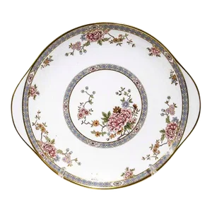1970s Royal Doulton China Canton Pattern Handled Cake Plate
