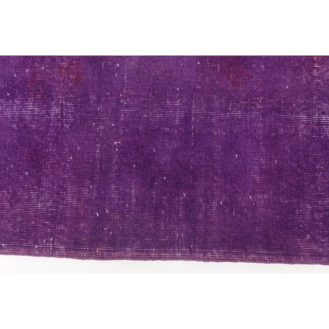 Vintage Purple Oushak Rug For Sale - Image 10 of 10