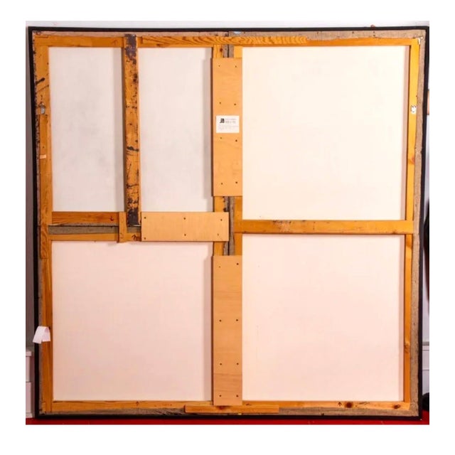 Textile Juan Suarez, Large Spanish Contemporary Art Juan Suarez Abstract Bold Painting Triptych Group, 1988 For Sale - Image 7 of 7