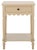 Haven Scalloped 1 Top Drawer Accent Table in Natural For Sale - Image 10 of 10