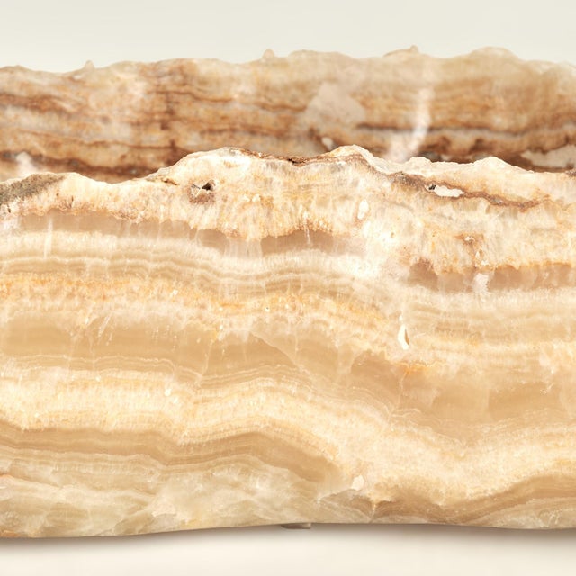 Vintage Calcite or Stone Freeform Bowl For Sale - Image 9 of 11