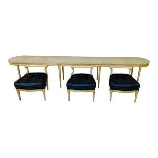 Maison Jansen Style French Louis XVI Style Vanity/Table & Chairs For Sale