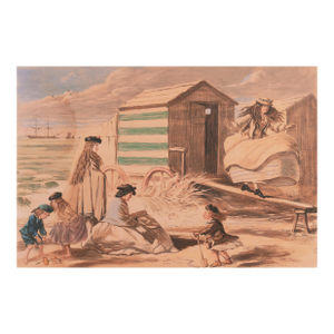 'At the Beach, Scene at Sandbath' After John Leech, 1865, Punch Magazine, Thomas Agnew, Victoriana